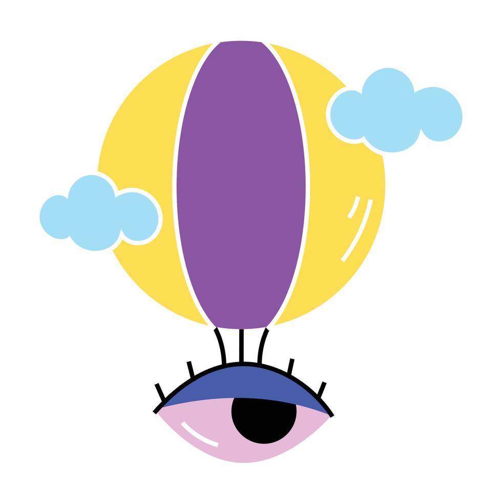 Trendy Parachute Concepts vector