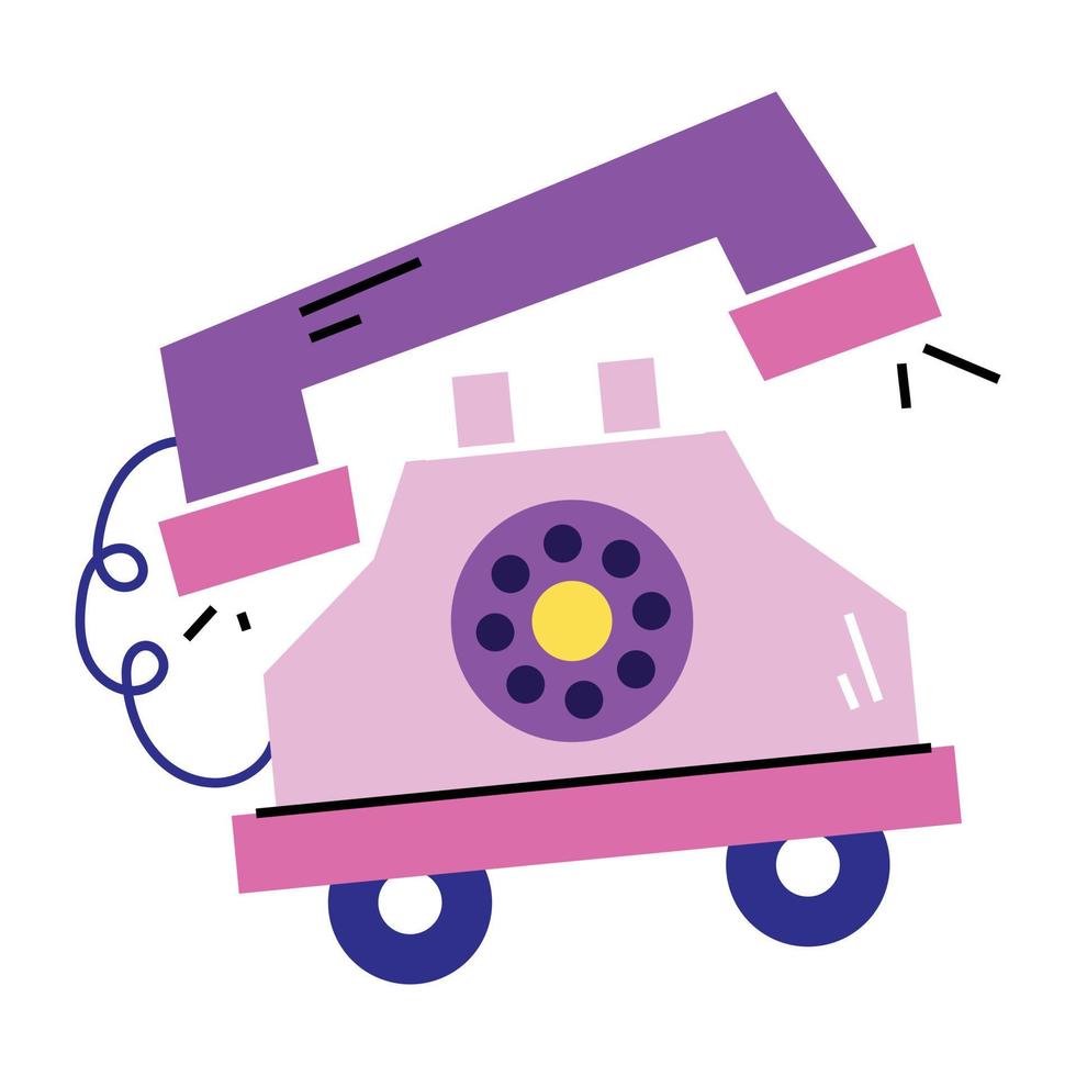 Trendy Telephone Concepts vector