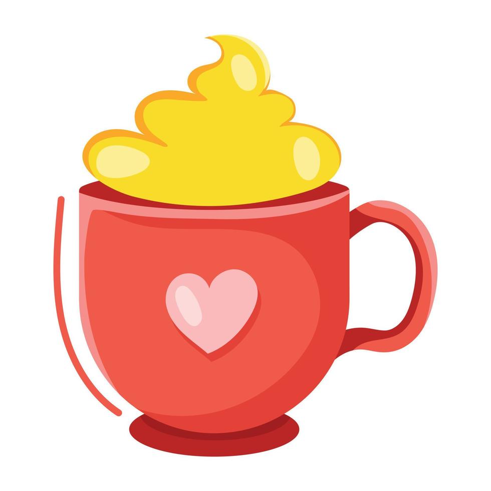 Trendy Valentine Coffee vector