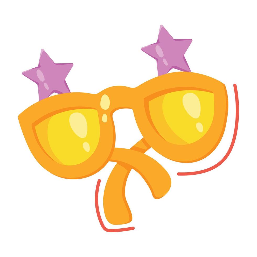 Trendy Party Glasses vector