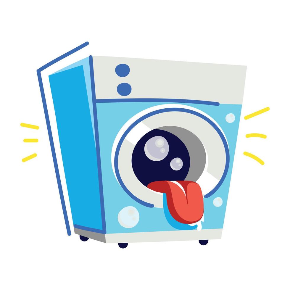 Trendy Washing Machine vector