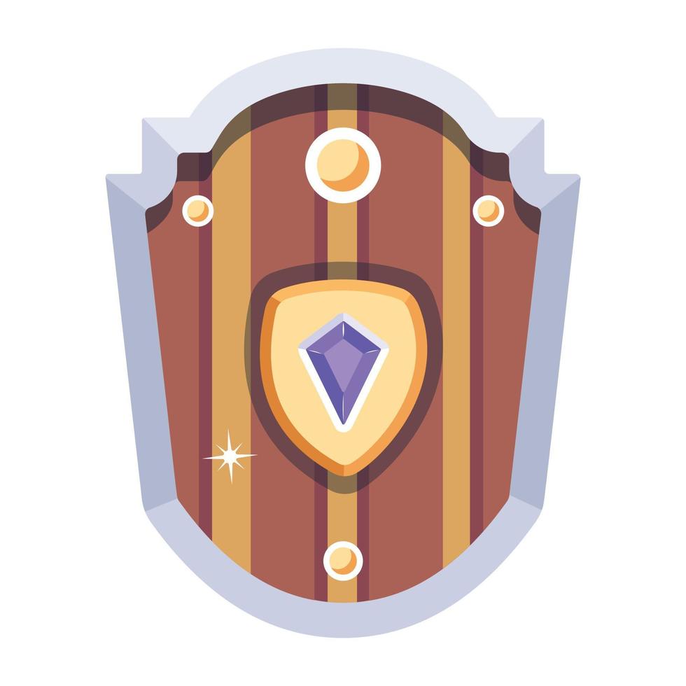 Trendy Ancient Shield vector