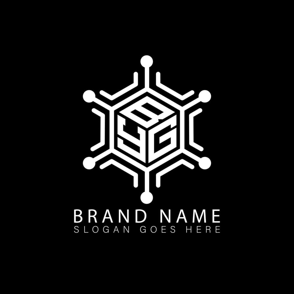 BYE creative technology monogram initials letter logo concept. BYE Unique modern flat abstract vector polygon letter logo design.