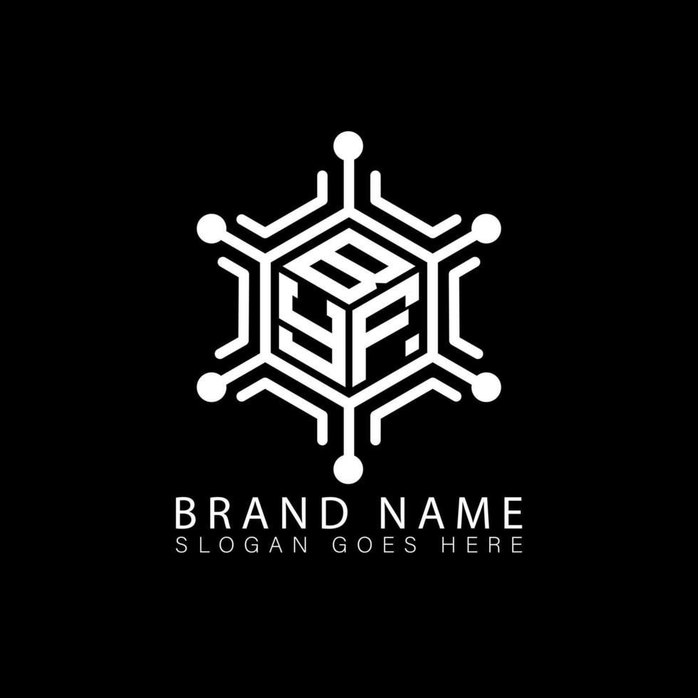 BYE creative technology monogram initials letter logo concept. BYE Unique modern flat abstract vector polygon letter logo design.