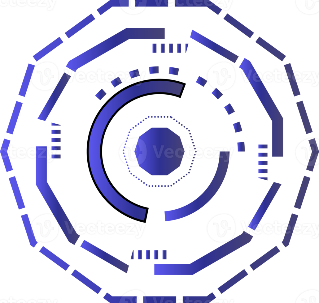 Tech circle technology network digital science icon element graphic design illustration png