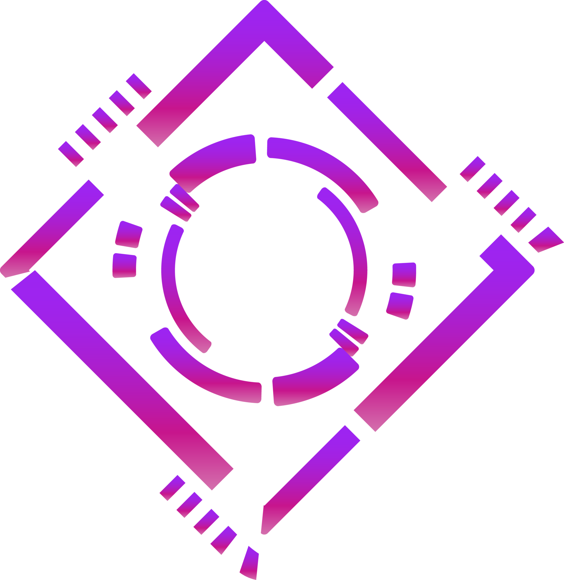 Tech circle technology network digital science icon element graphic