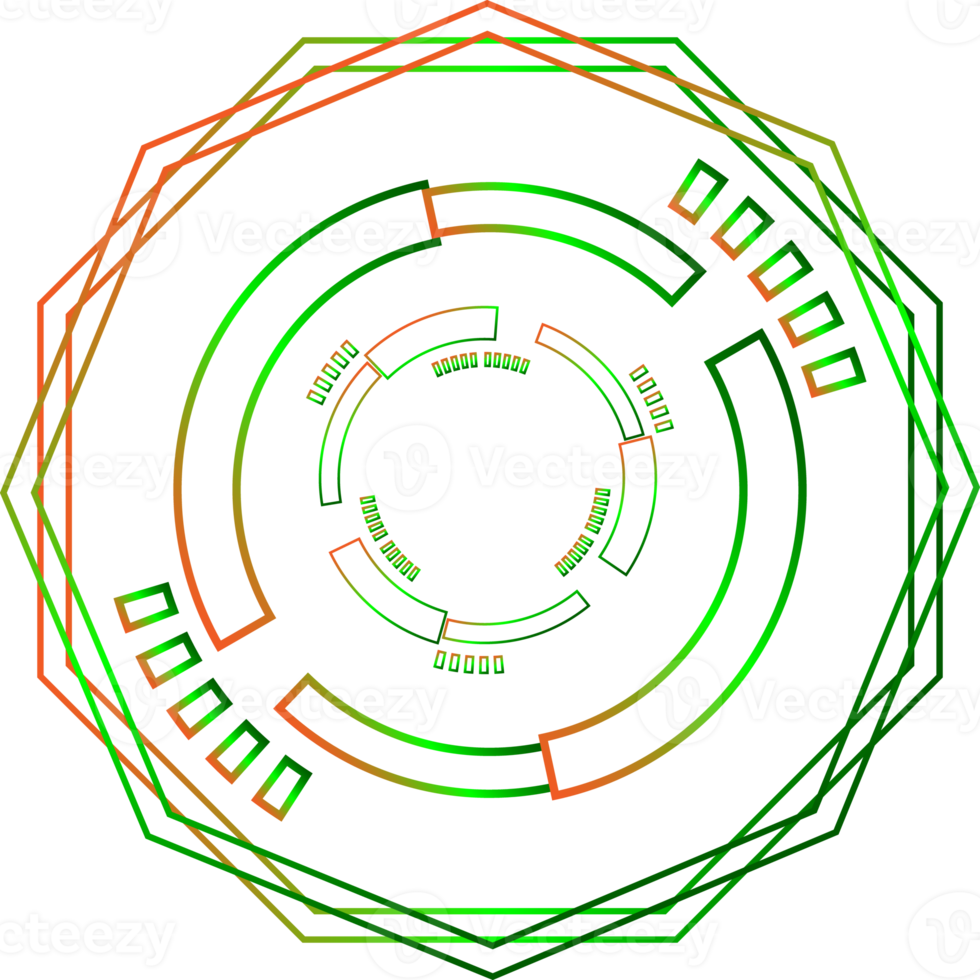 Tech circle technology network digital science icon element graphic design illustration png