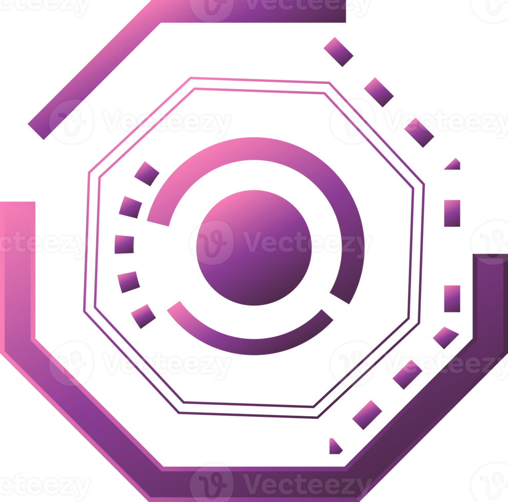 tech cirkel technologie netwerk digitaal wetenschap icoon element grafisch ontwerp illustratie png