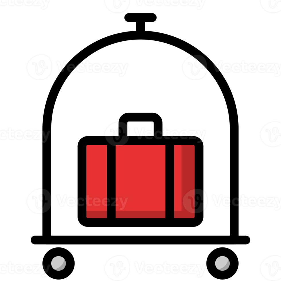 suitcase with luggage icon png