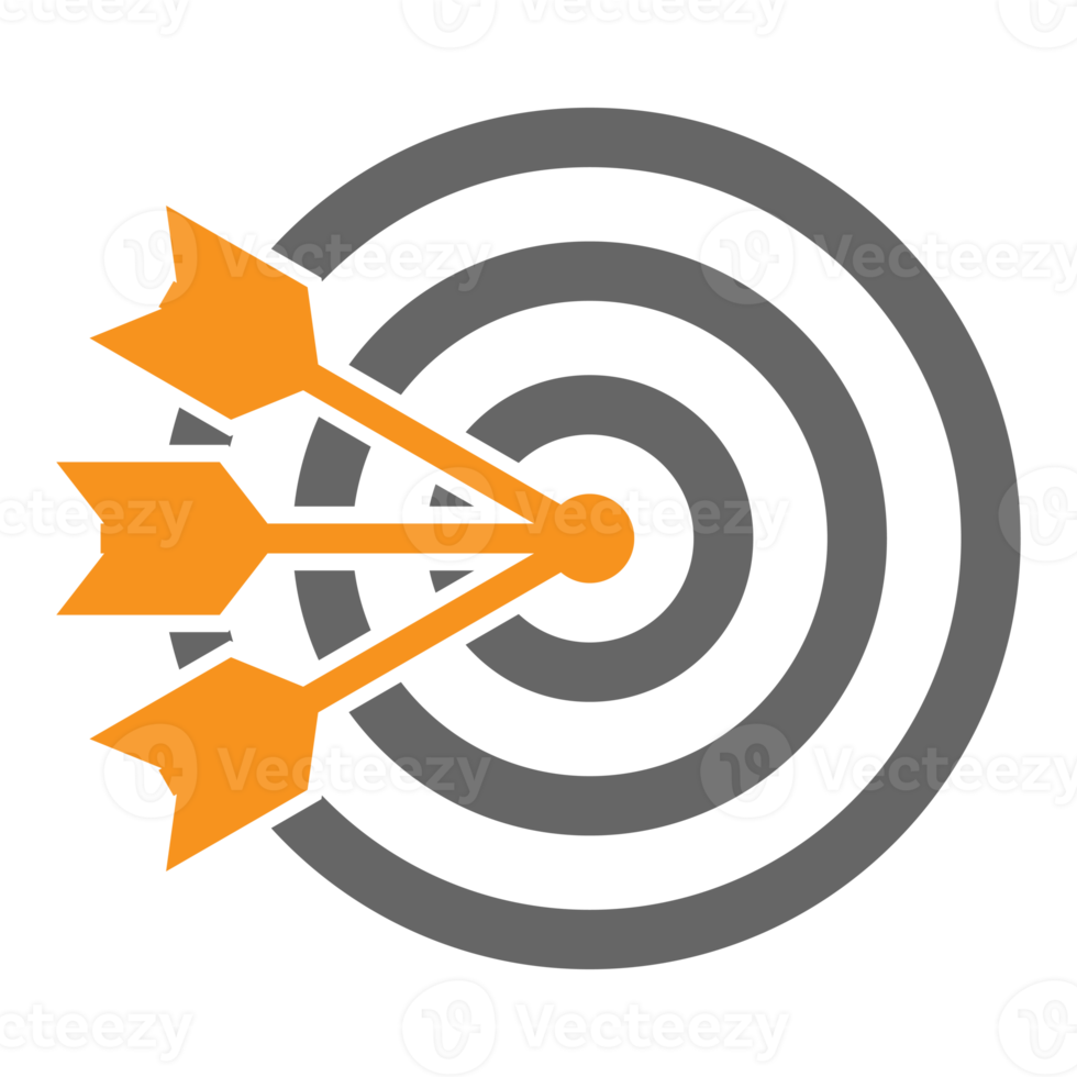 fléchette cible, succès commercial, icône solide png