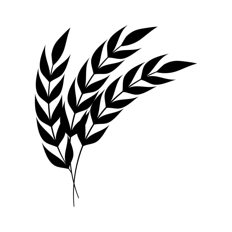 Wheat icon vector. Cereals illustration sign. Harvest symbol. Farm logo. vector