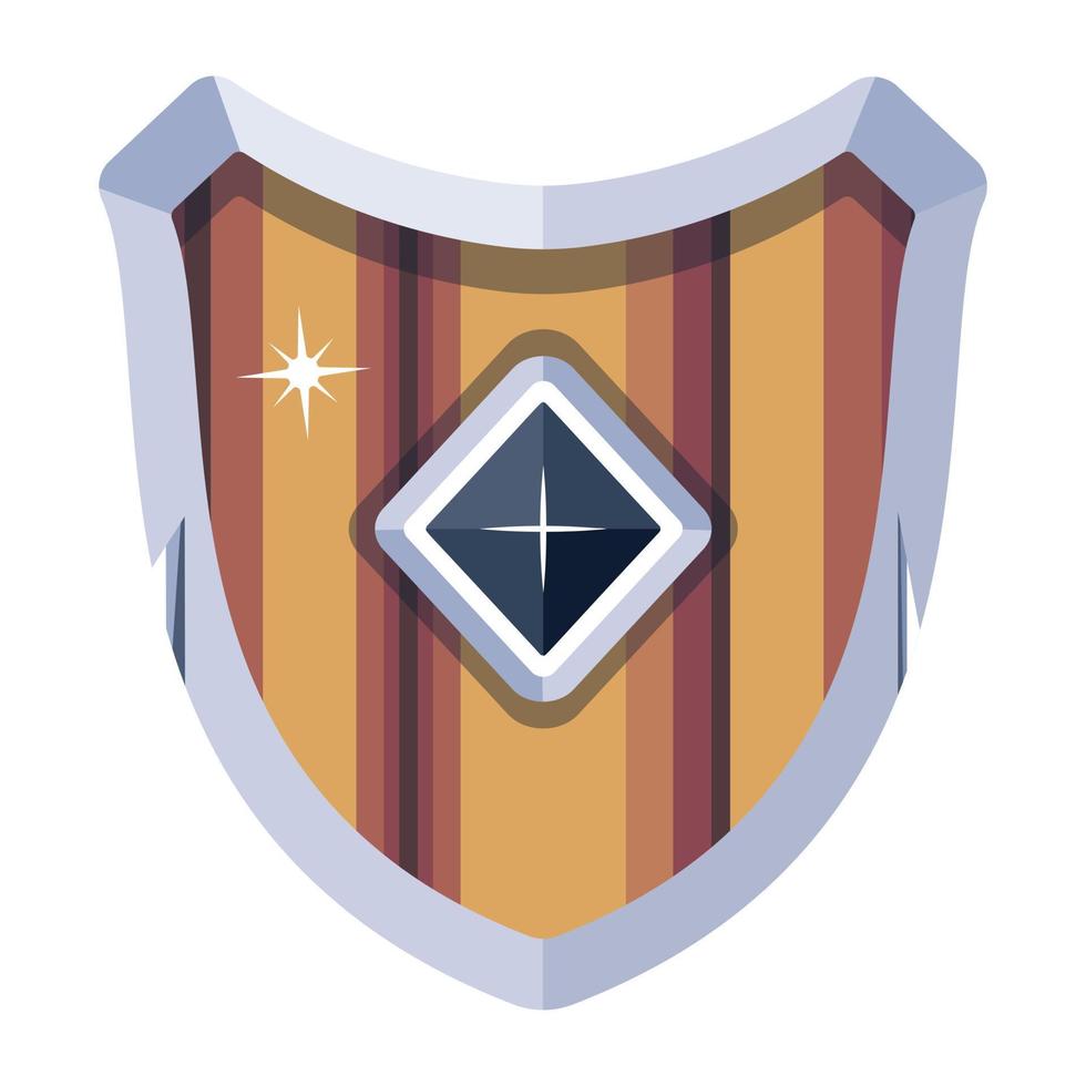 Trendy Medieval Shield vector