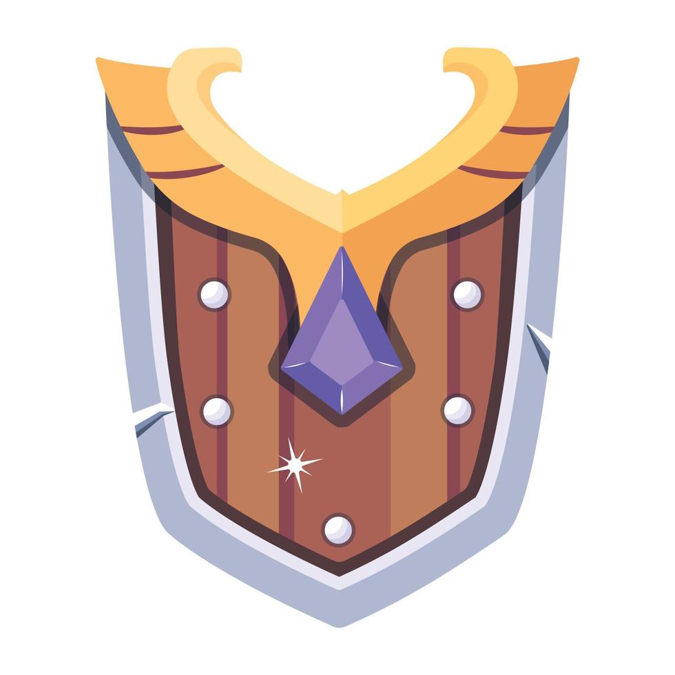 Trendy Medieval Plate vector