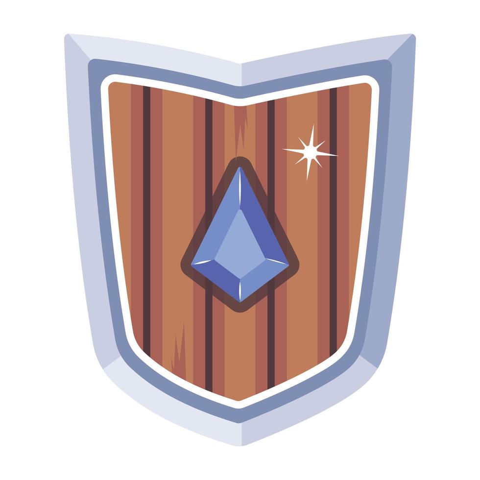 Trendy Ancient Shield vector