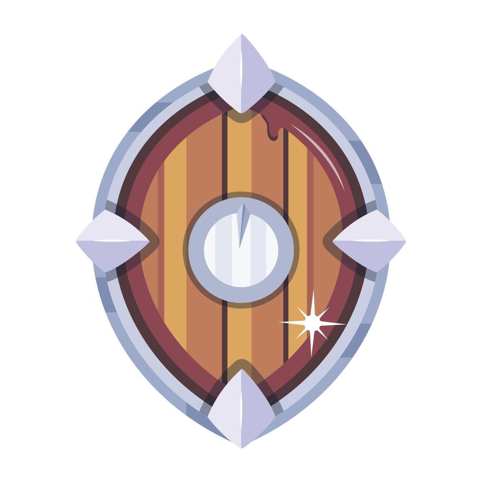 Trendy Knightly Shield vector