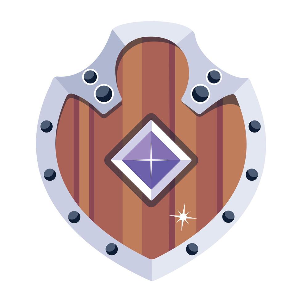 Trendy Medieval Shield vector