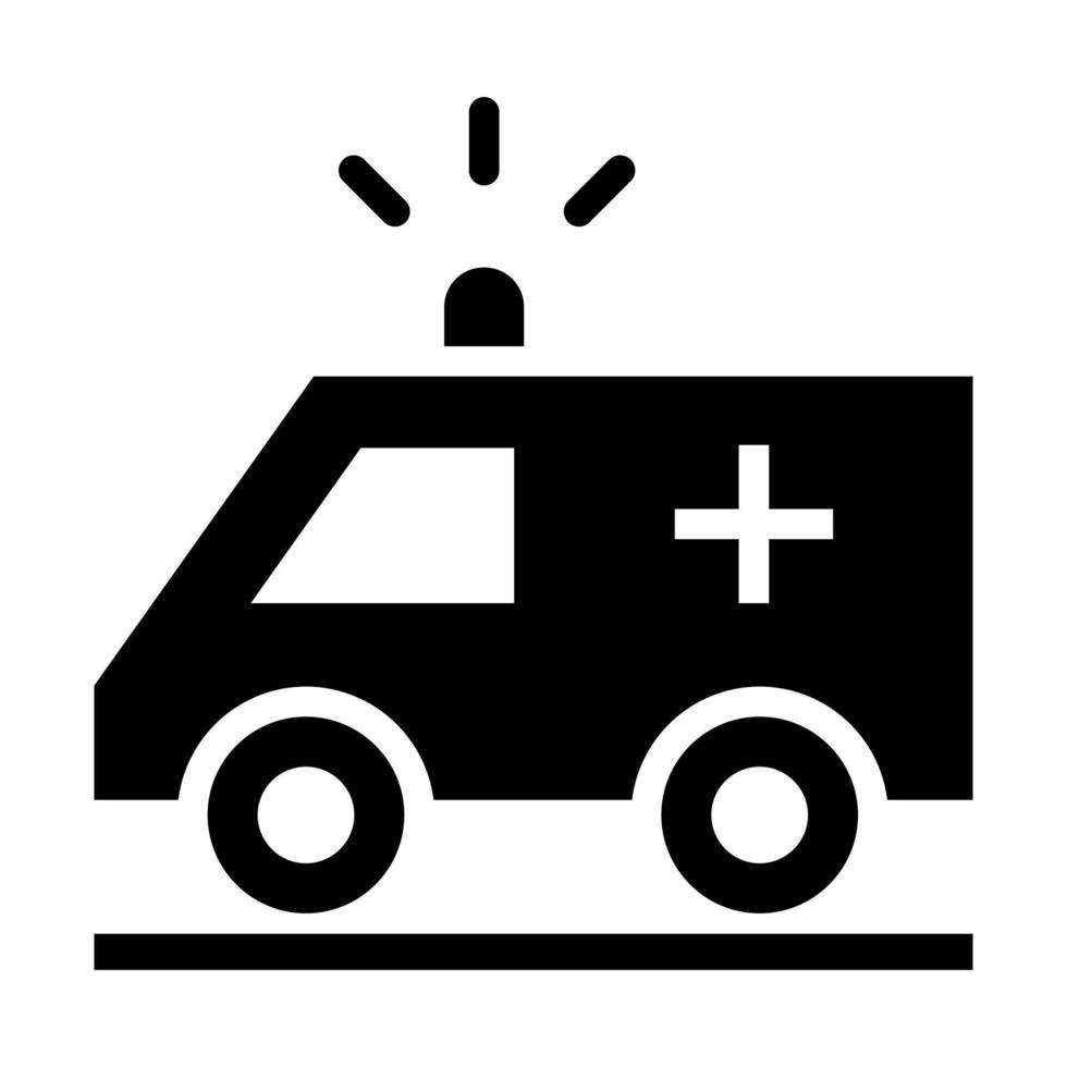 Ambulance icon vector. First aid illustration sign. Resuscitation symbol. Doctor logo. vector