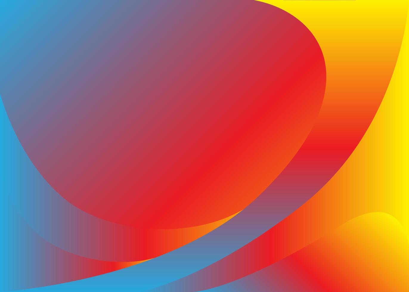 Beautiful red orange blue gradient abstract vector wallpaper or background