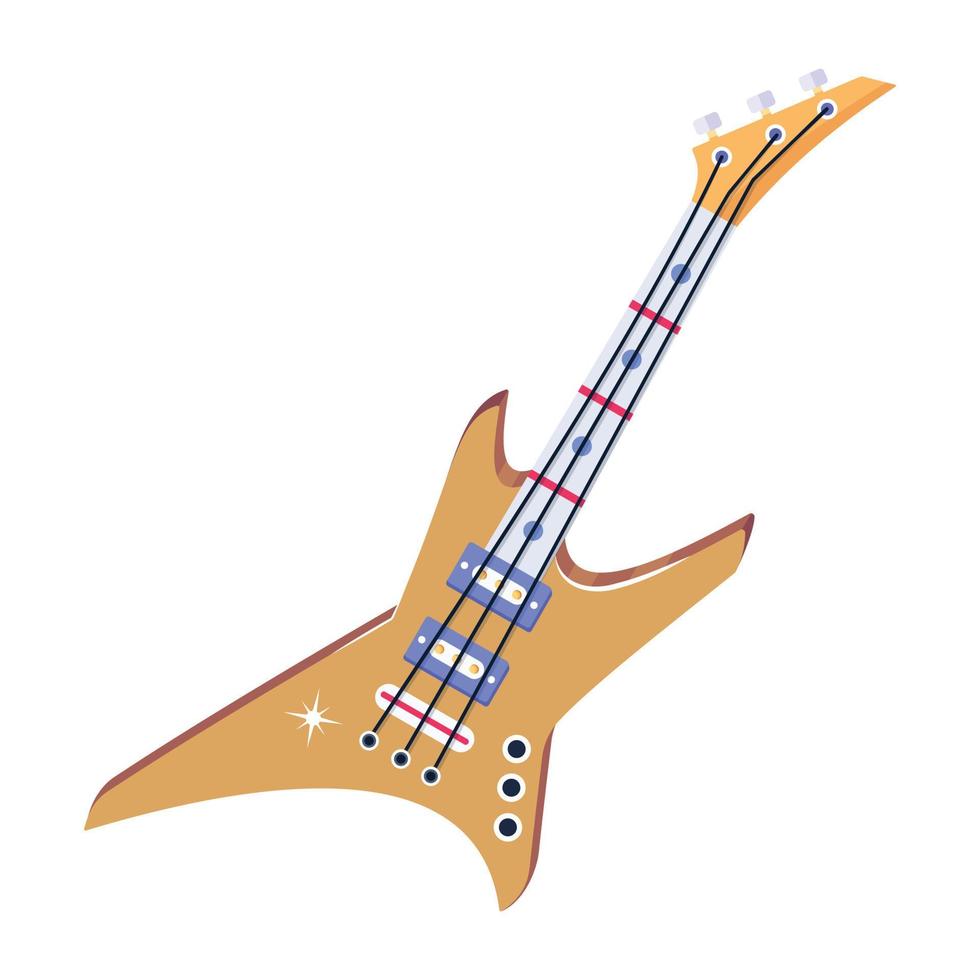 guitarra godin de moda vector