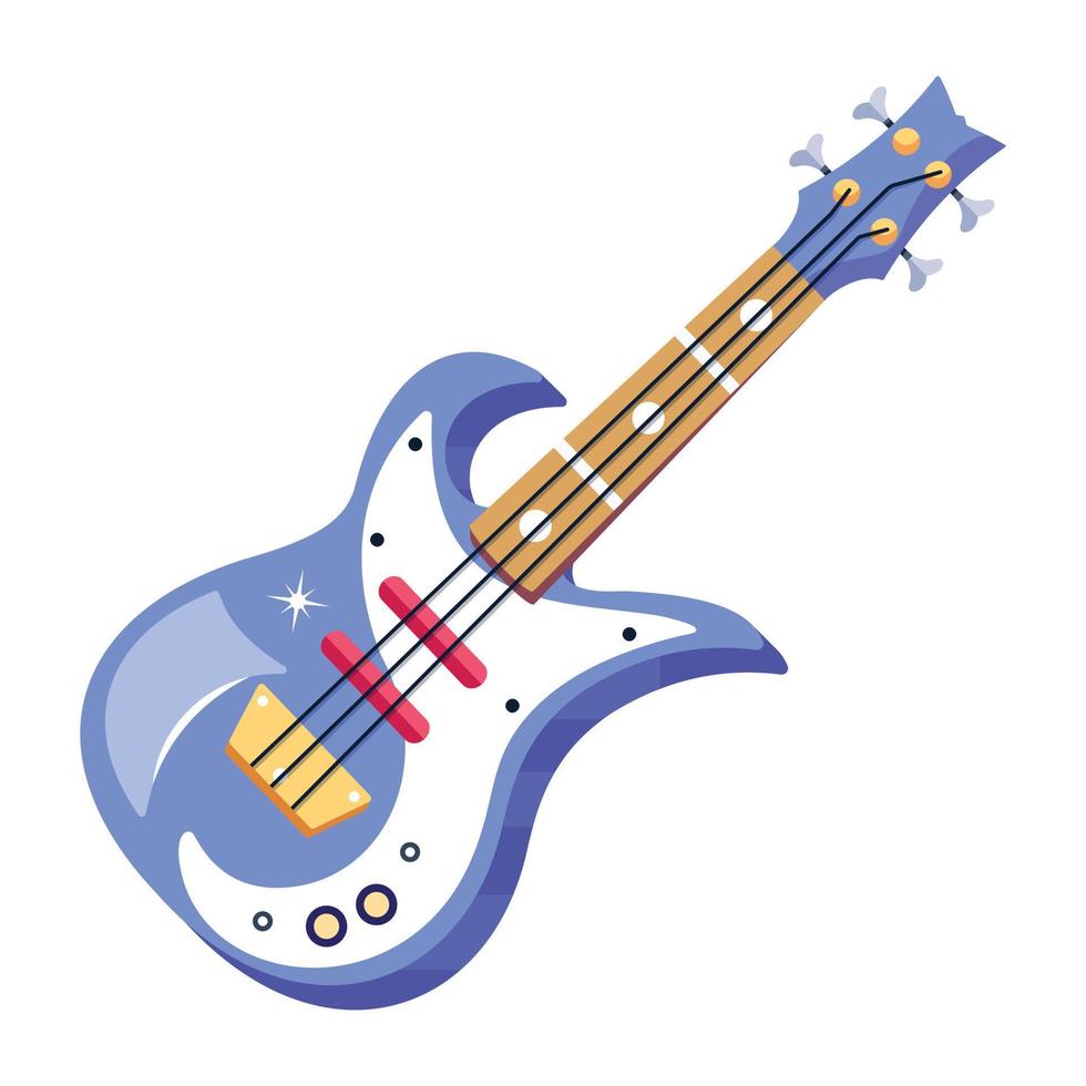 guitarra eléctrica de moda vector