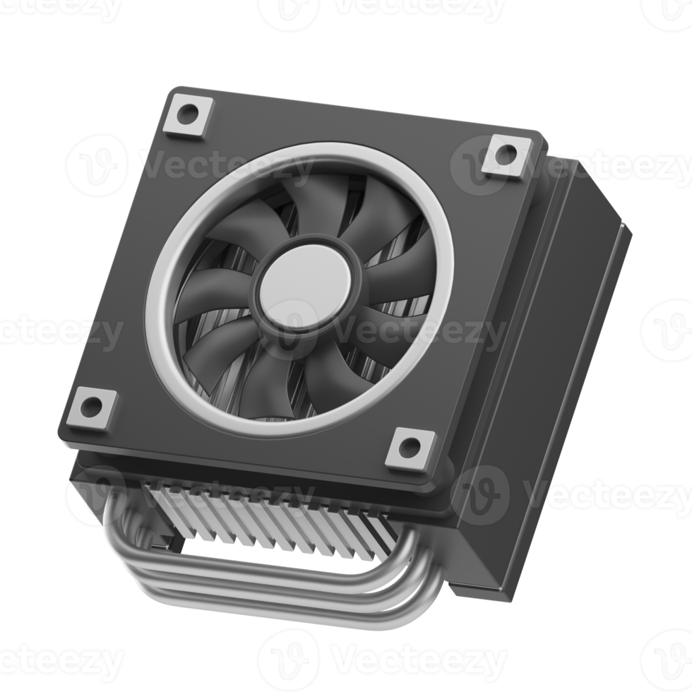 technology heat sink illustration 3d png