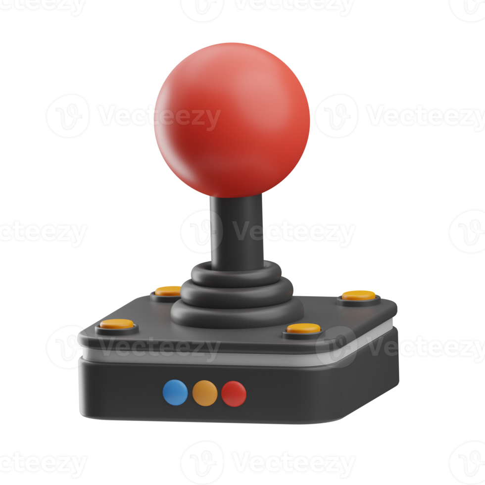 tecnología joystick ilustración 3d png