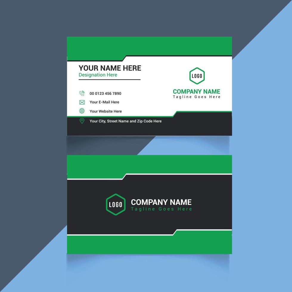 Corporate Business Card Design Template vector