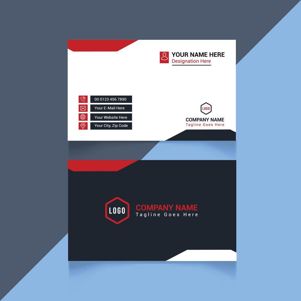 Business Card Design Template for you vector