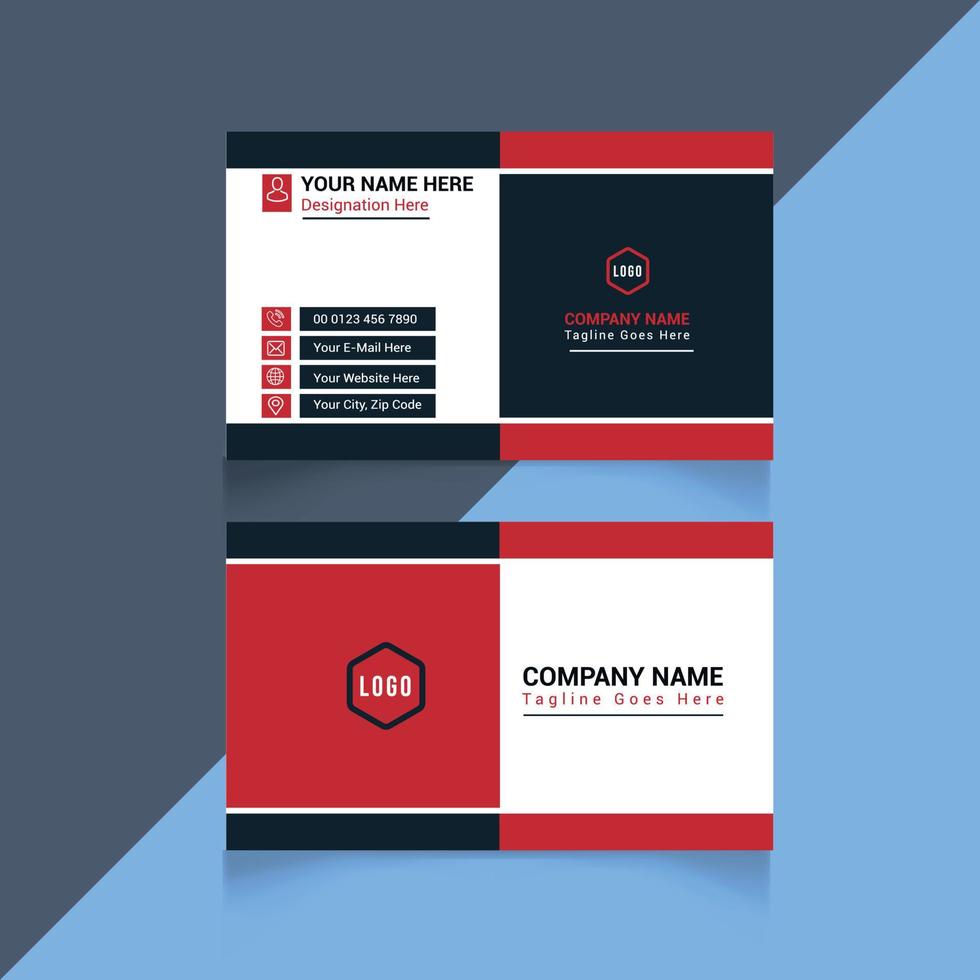 Business Card Design Template for you vector