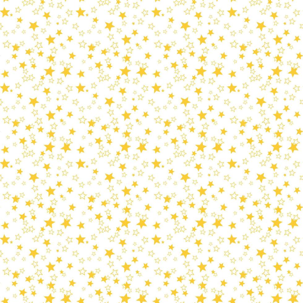 fondo transparente con estrellas doradas en blanco. patrón de navidad o año nuevo. envoltura festiva vector