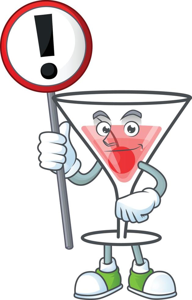 Cocktail Sweet Cartoon Character vector