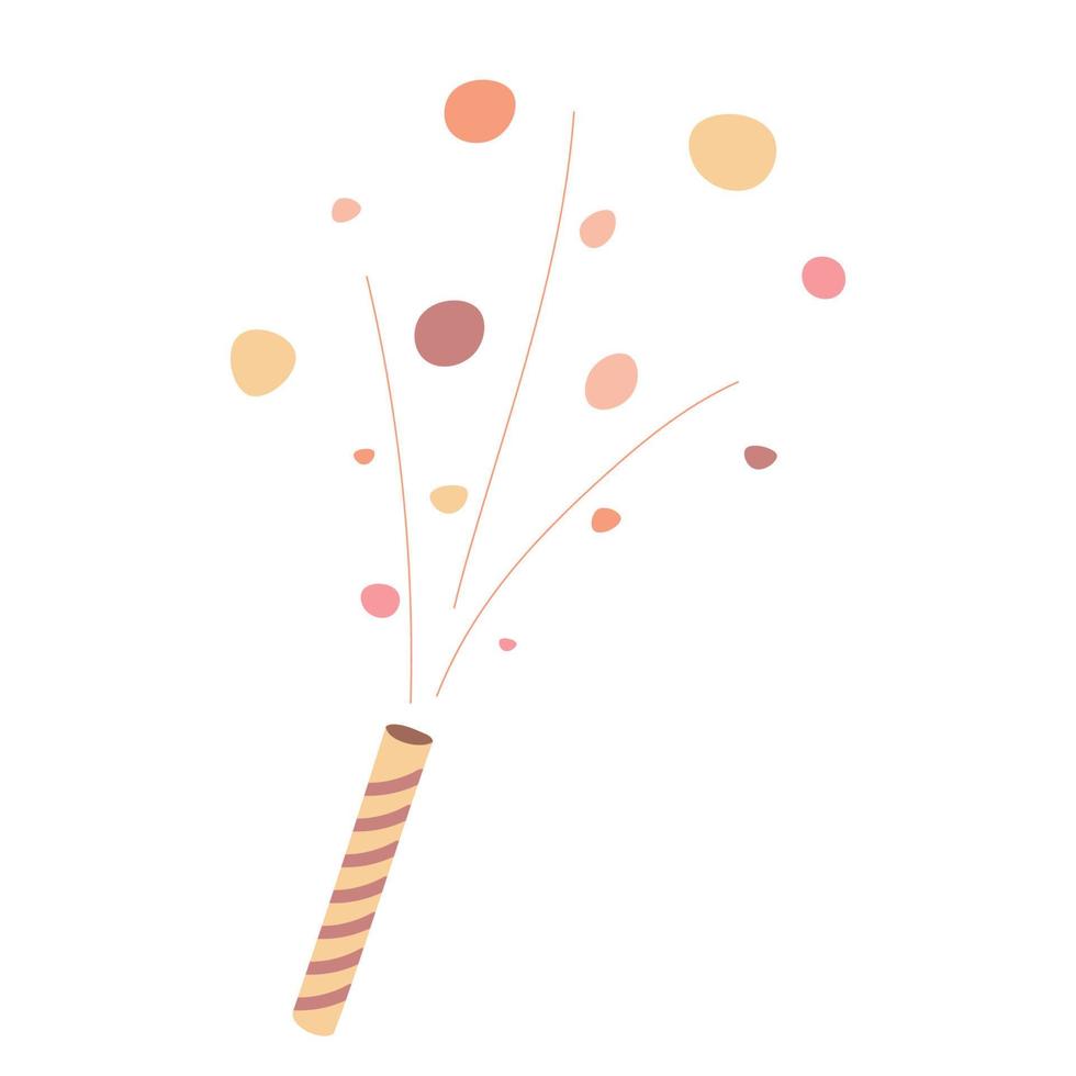Stylized clapperboard, drawn in boho style on a white background. Vector holiday element.
