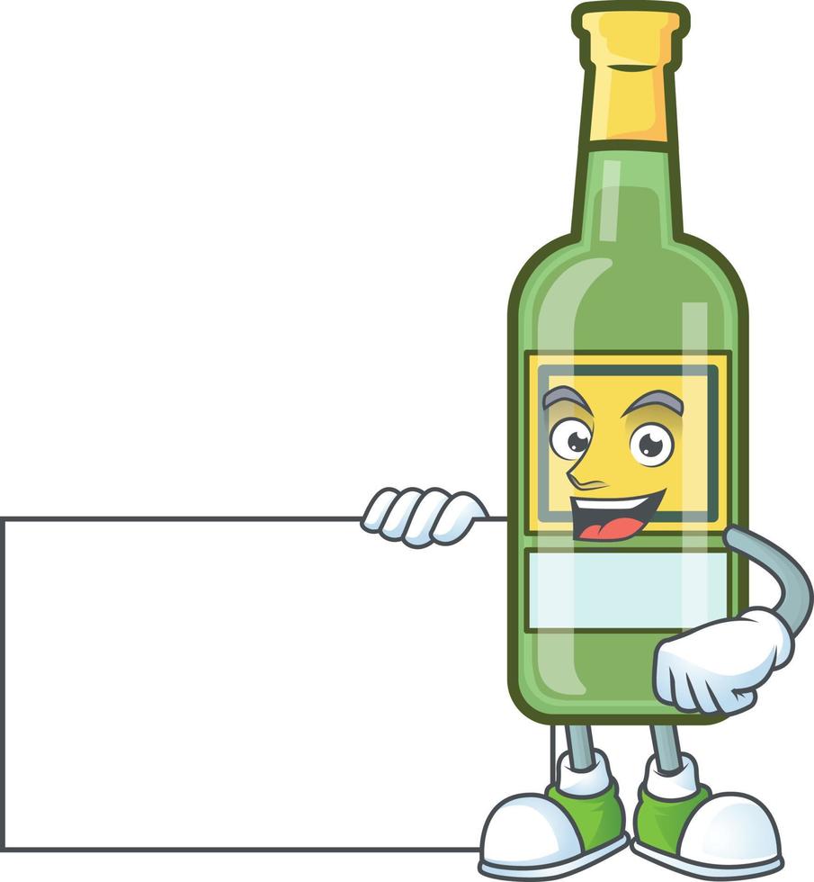 botella de whisky de dibujos animados vector