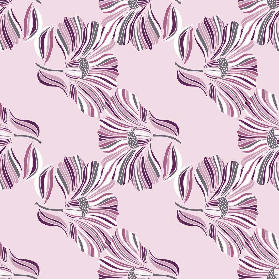 Seamless pattern with tropical leaves. Stylized floral background. vector