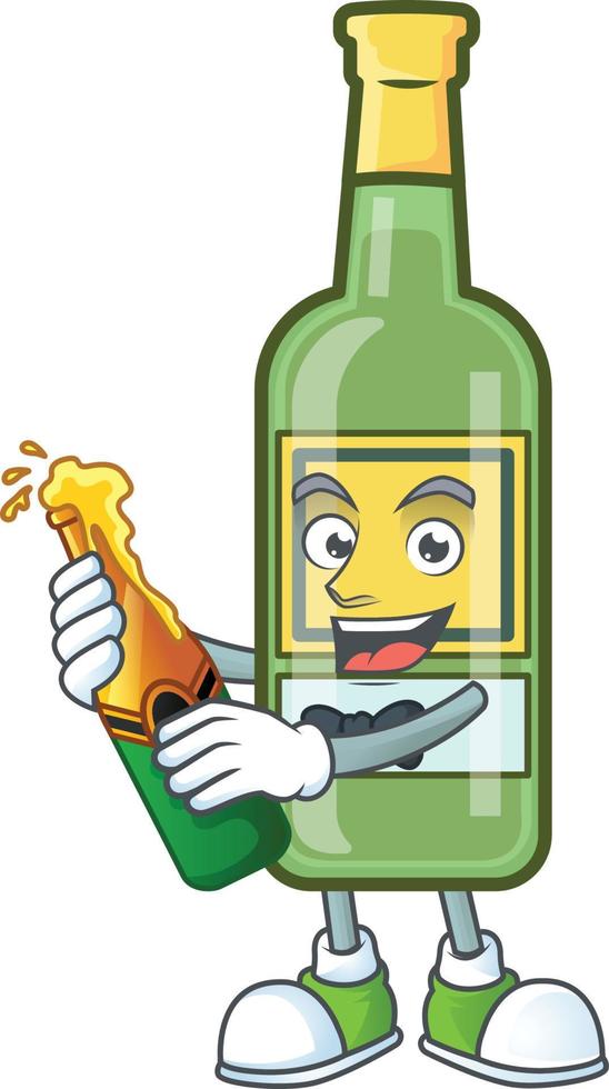 Cartoon Whiskey Bottle vector