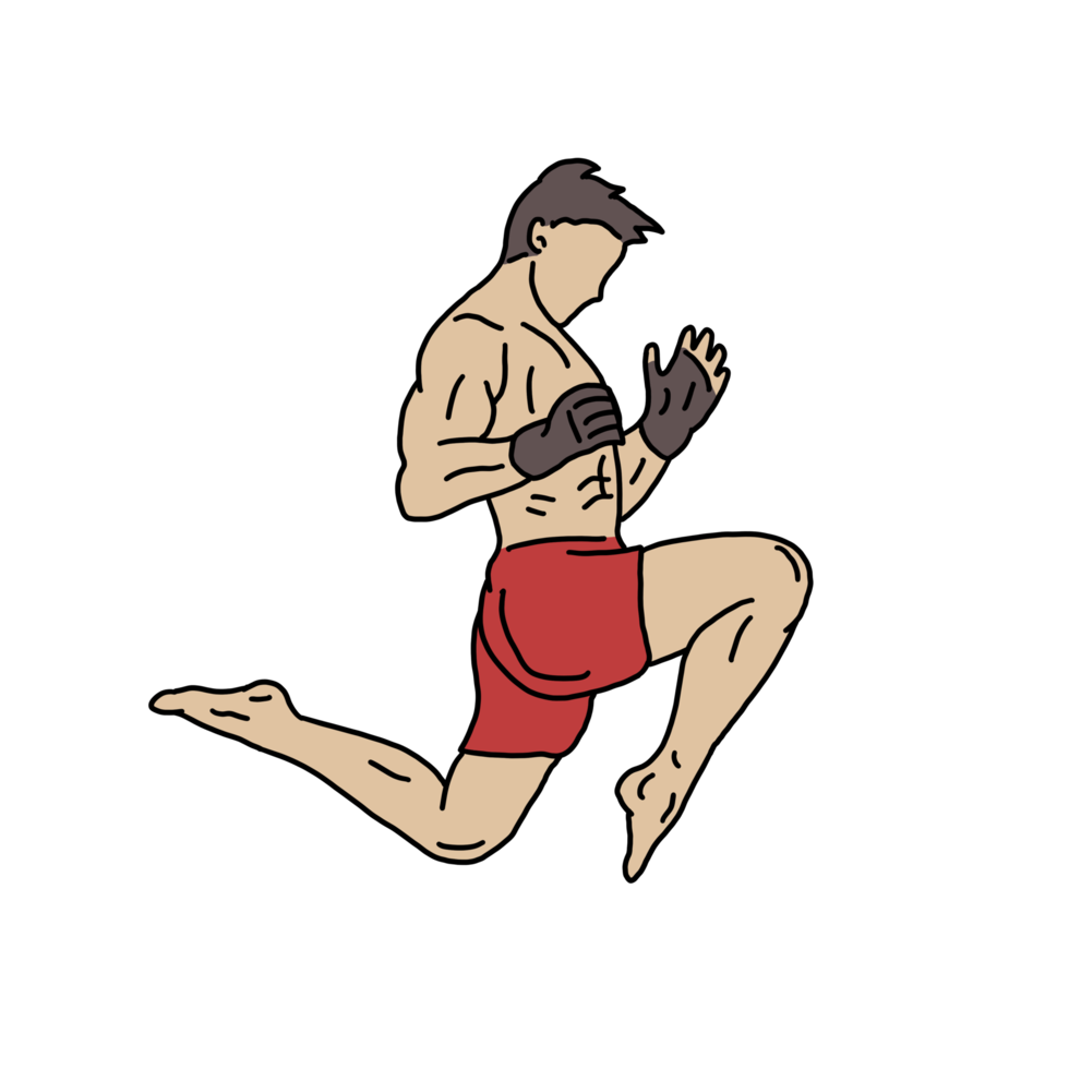 muaythai illustration icon png