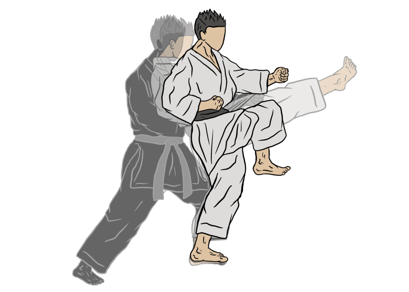illustratie van karate png
