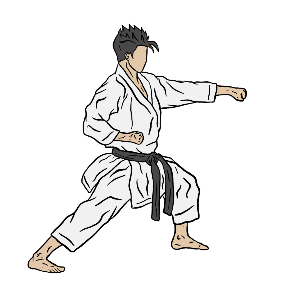 illustratie van karate png