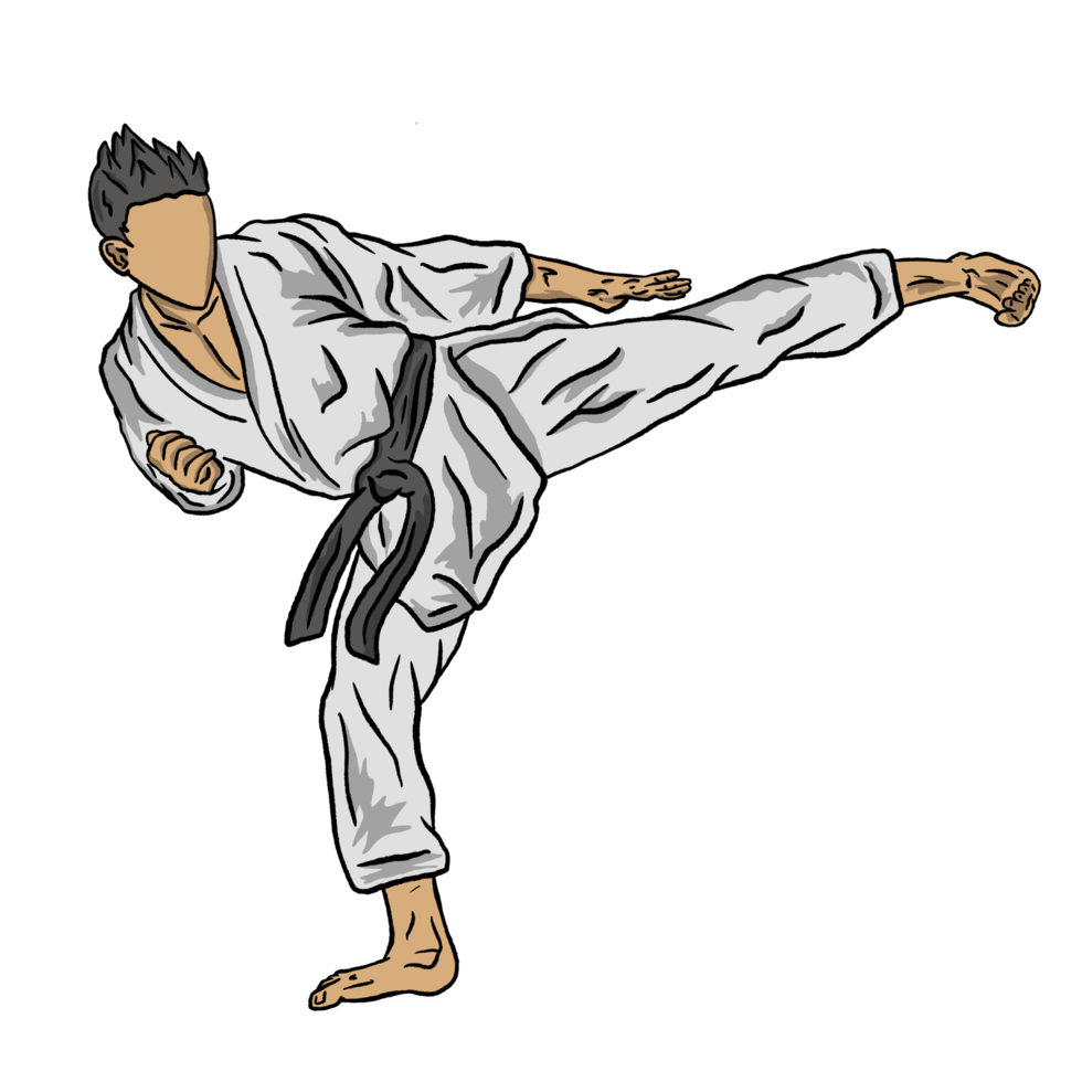 illustration of karate png