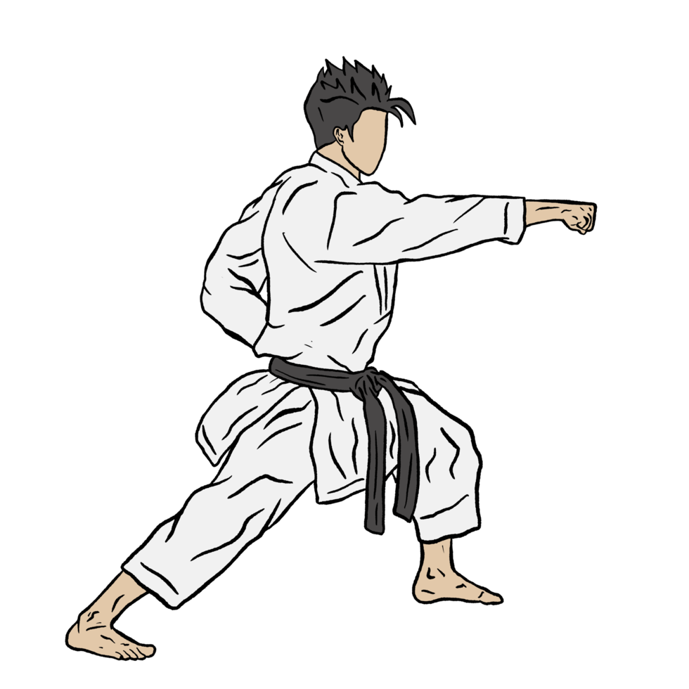 illustration of karate 18870865 PNG