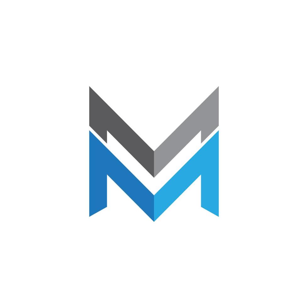 M Letter Logo Template vector