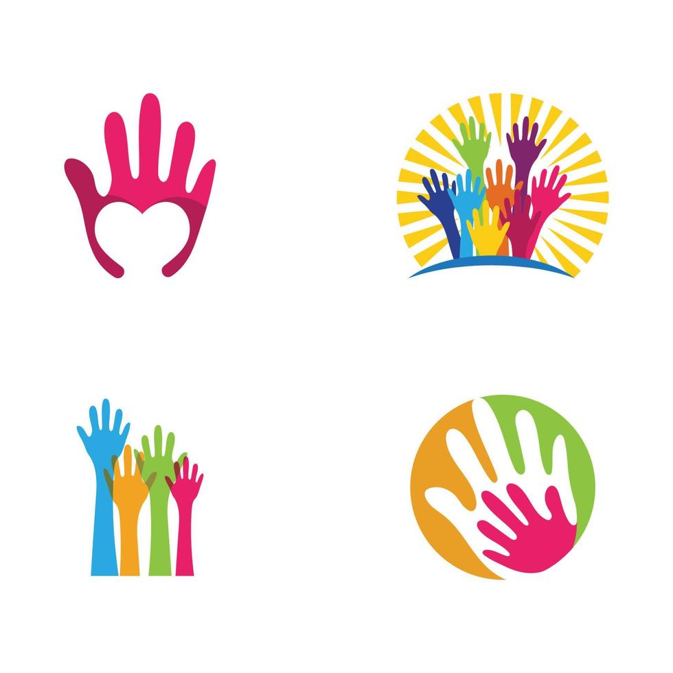 Hand Care icon Template vector illustration