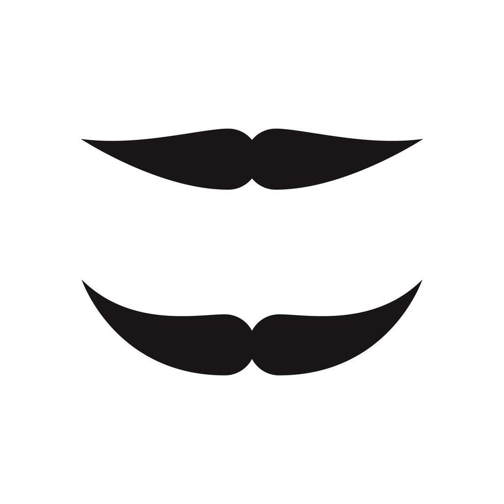 Mustache icon Logo template vector