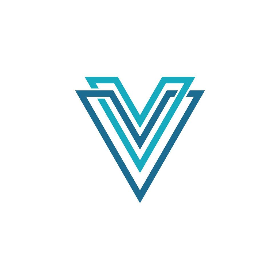 V Letter Logo Template vector
