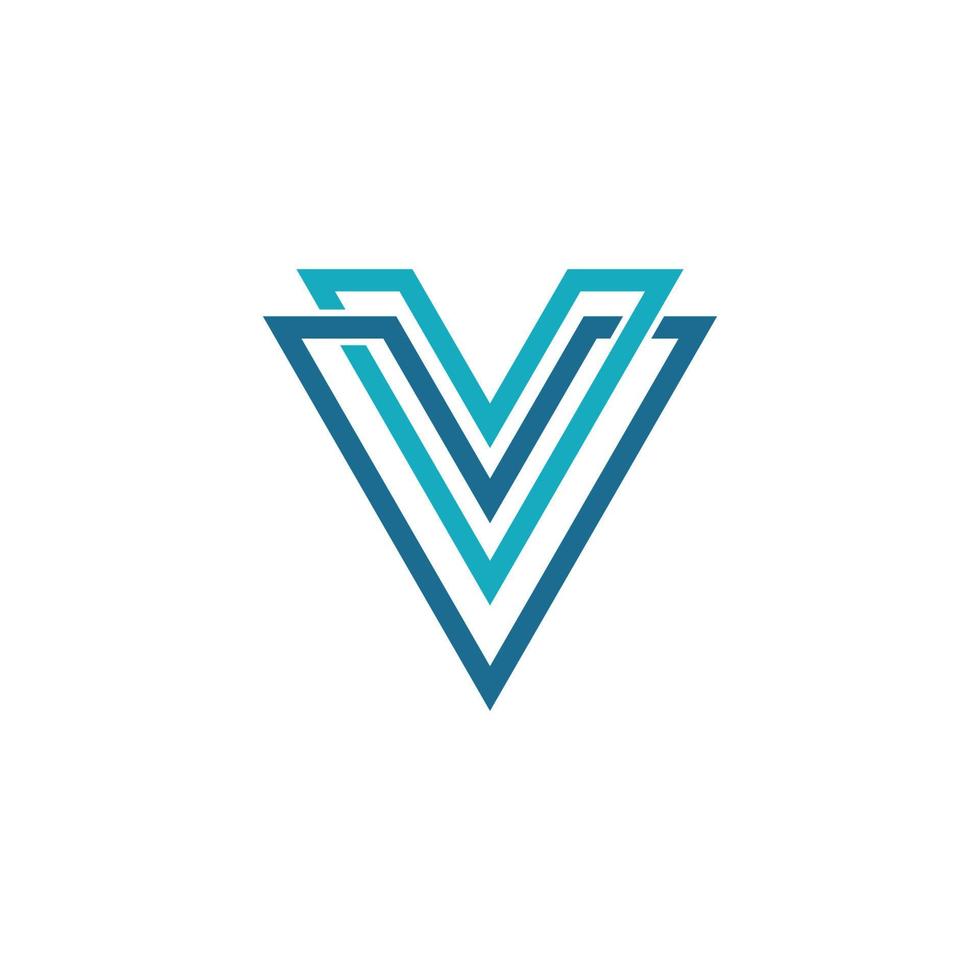 V Letter Logo Template vector