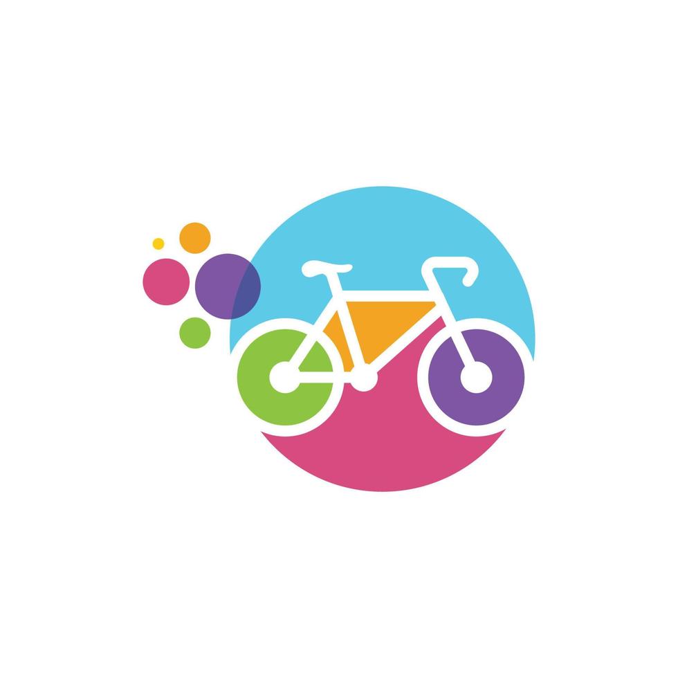 plantilla de diseño de icono de logotipo de bicicleta vector