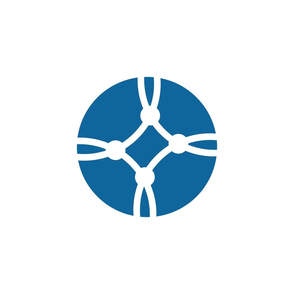 Circle techno vector icon design