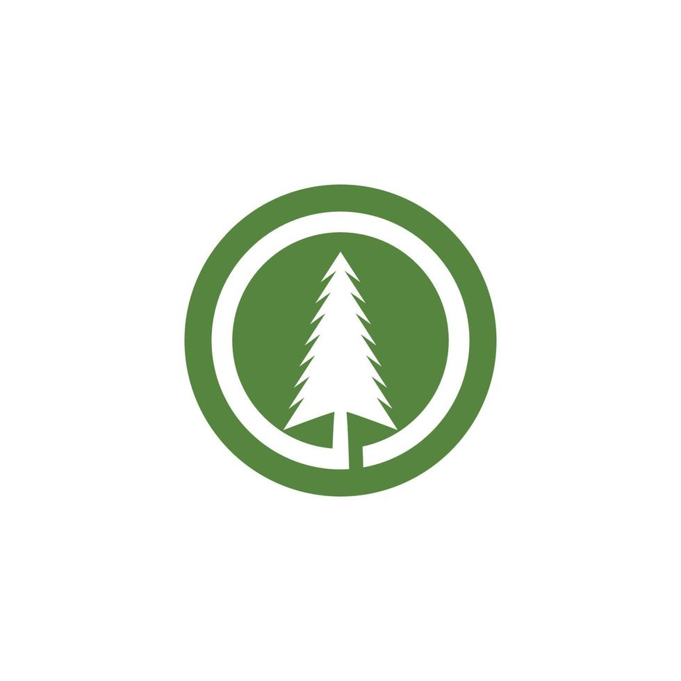 Cedar tree Logo template vector