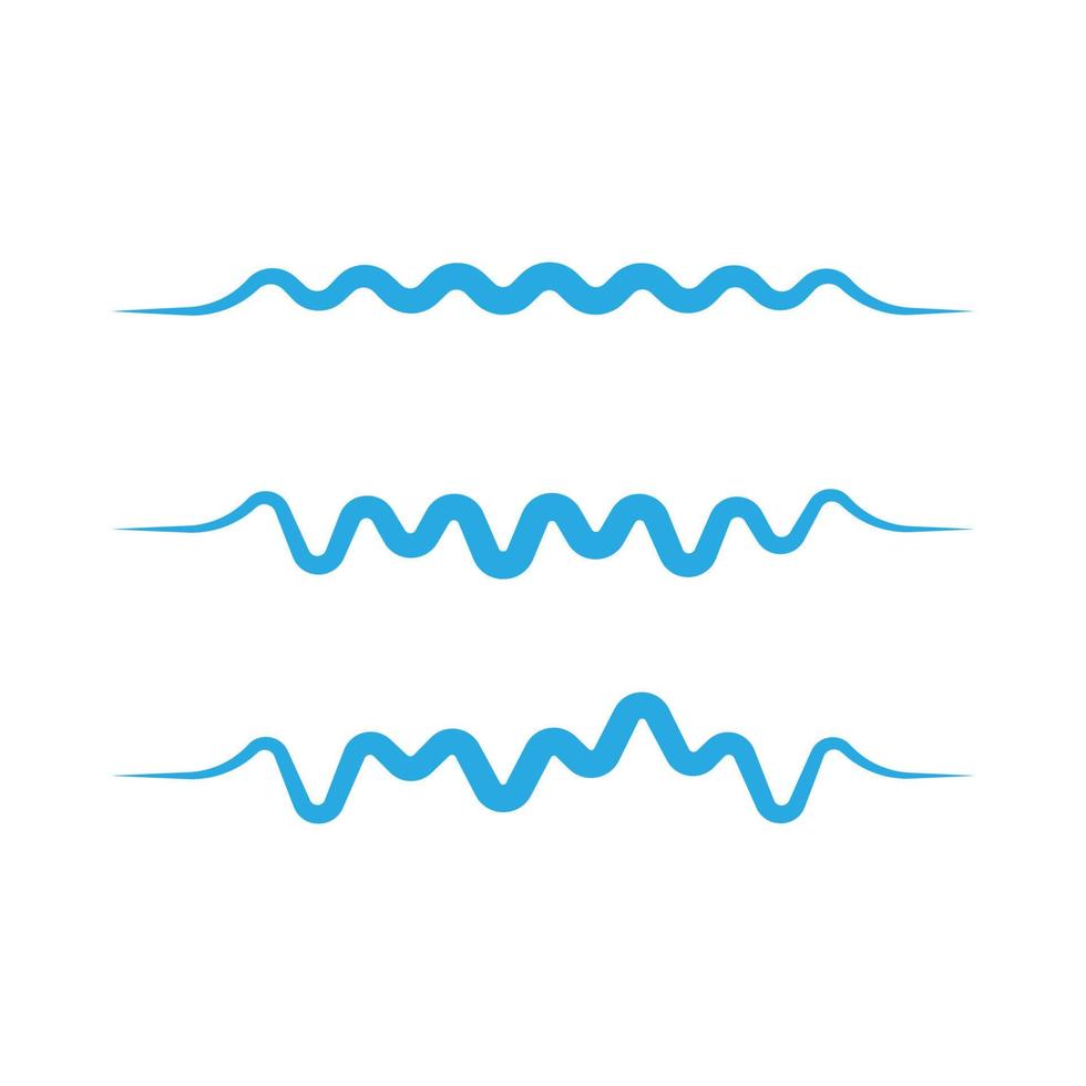 Water wave icon vector