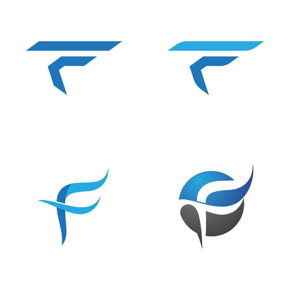 F Letter vector icon